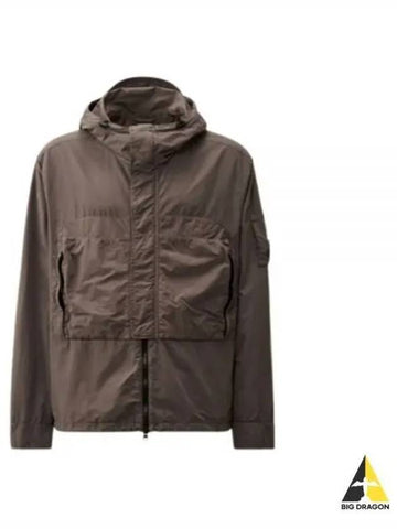 CP Company Flatt Nylon Hooded Overshirt 17CMOS132A 005991G 771 Flat - CP COMPANY - BALAAN 1