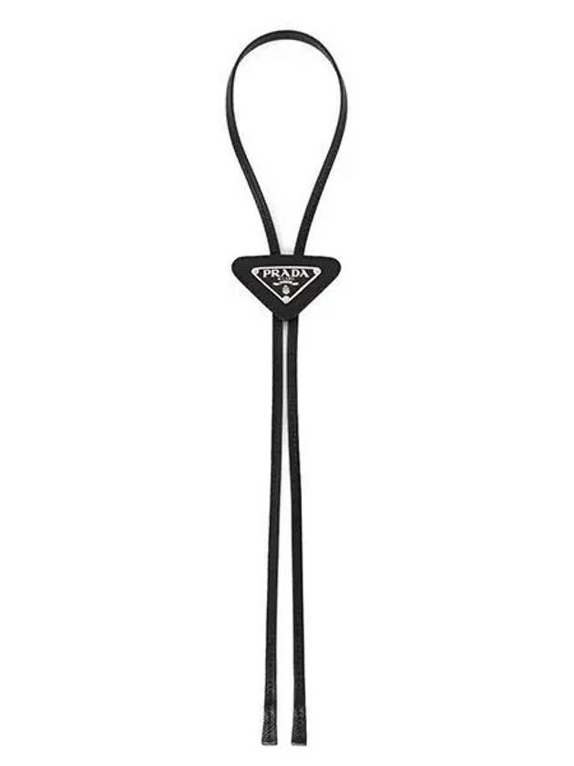 Boro Tie Necklace Black - PRADA - BALAAN 2