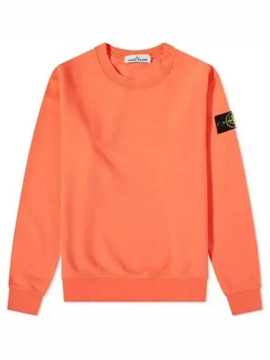 Wappen Patch Crew Neck Sweatshirt Orange - STONE ISLAND - BALAAN 2