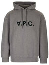 Milo Logo Cotton Hoodie Grey - A.P.C. - BALAAN 2