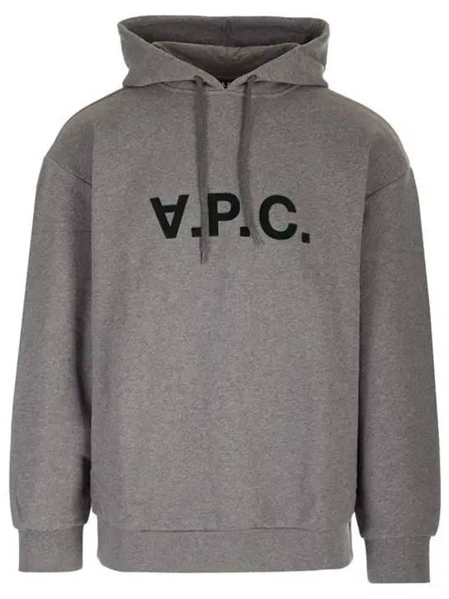 Milo Logo Cotton Hoodie Grey - A.P.C. - BALAAN 2