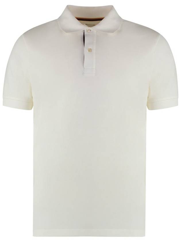 Men's Stripe Detail PK Shirt White - PAUL SMITH - BALAAN 2