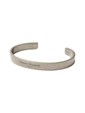 Logo Bangle Bracelet Silver - MAISON MARGIELA - BALAAN 1