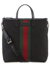 Stripe Two Way Tote Bag Black - GUCCI - BALAAN 5