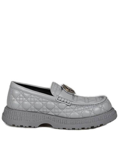 Buffalo Leather Loafers Grey - DIOR - BALAAN 2