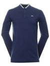 Tyson Golf Collar Long Sleeve T-Shirt Navy - J.LINDEBERG - BALAAN 2