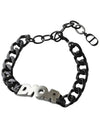 Chain Link Bracelet Black - DIOR - BALAAN 2