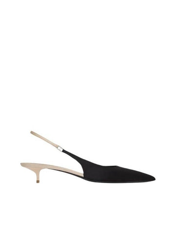 Women's Cherish Sling Back Pumps Heels Black - SAINT LAURENT - BALAAN 1