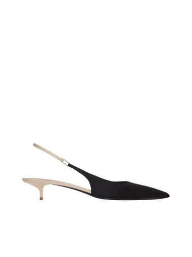 Women's Cherish Sling Back Pumps Heels Black - SAINT LAURENT - BALAAN 1