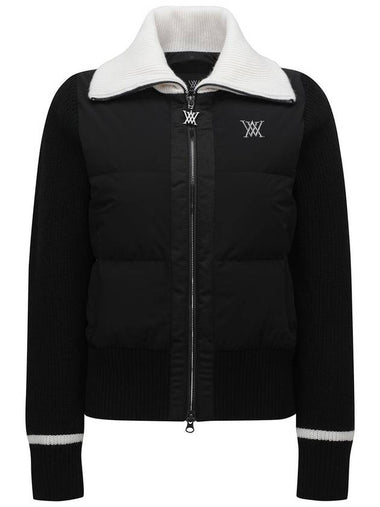 Official WOMEN HYBRID KNIT JACKET BK - ANEWGOLF - BALAAN 1