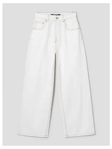 Jacquemus Women s Le Denim Large Off White Domestic Product - JACQUEMUS - BALAAN 1