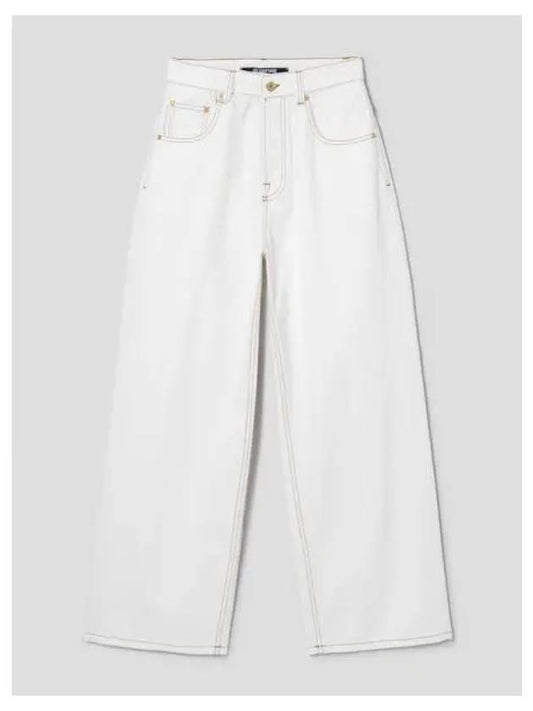 Women s Le Di Nimes Large Off White Abac Domestic Product - JACQUEMUS - BALAAN 1