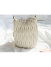 Matelasse Nappa Leather Bucket Bag White - MIU MIU - BALAAN 7