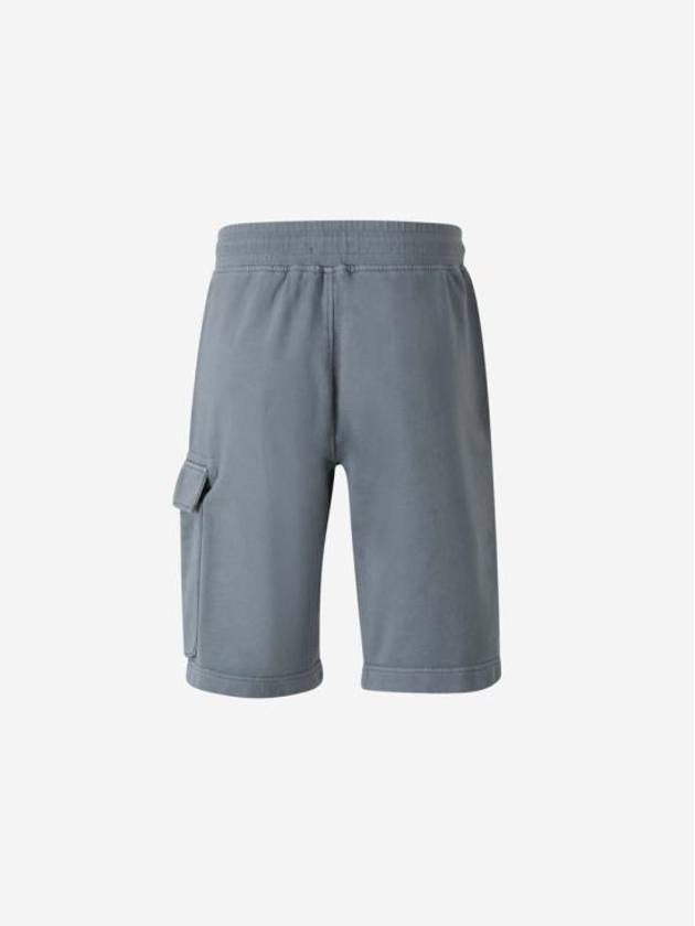 Bermuda Knit Cargo Shorts Blue - CP COMPANY - BALAAN 4