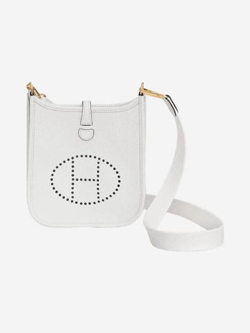 Evelyn 16 Amazon Bag Clemence Gold Hardware New White - HERMES - BALAAN 1