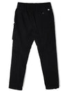 Logo Patch Tapered Straight Pants Black - CP COMPANY - BALAAN 3