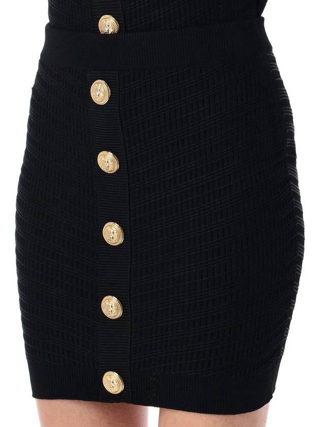 Balmain Buttoned Mini Skirt - BALMAIN - BALAAN 3