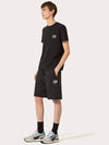 V Logo Signature Patch Cotton Short Sleeve T-Shirt Black - VALENTINO - BALAAN 6