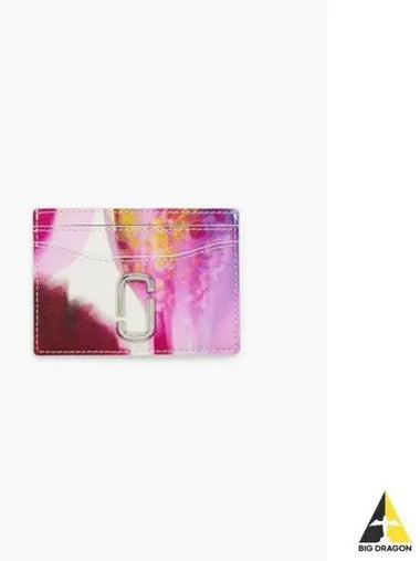 Floral Leather Card Case White Multi MBACA24002PCH - MARC JACOBS - BALAAN 1