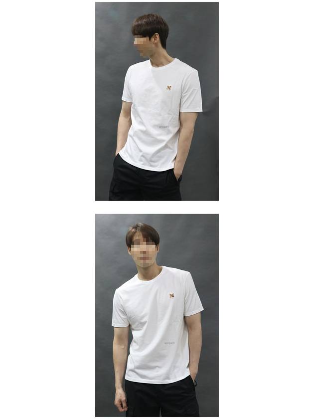 Fox Head Patch Classic Short Sleeve T-Shirt White - MAISON KITSUNE - BALAAN 4