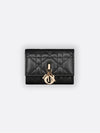 My Trifold Wallet Cannage Lambskin Black S6026ONMJ M900 - DIOR - BALAAN 2