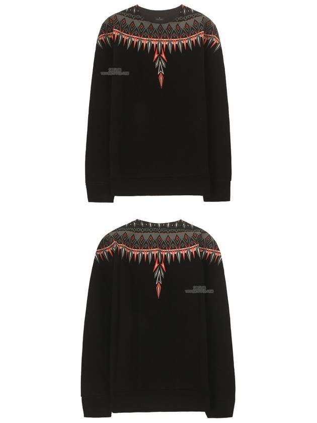 Men's Norwegian Print Sweatshirt Black - MARCELO BURLON - BALAAN 6