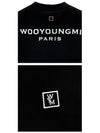 M231TS07708B Back Logo Cotton Short Sleeve T-Shirt Black Women T-Shirt TEO - WOOYOUNGMI - BALAAN 5