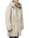 Hooded Long Parka Jacket Beige - TEN C - BALAAN 7