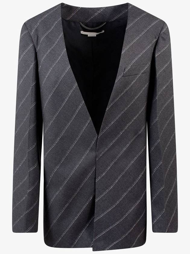 Wool Blazer WITH Diagonal Stripe Motif 6500213AR7501262 B0650035846 - STELLA MCCARTNEY - BALAAN 1