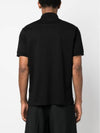 Signature Stripe Trim Polo Shirt Black - PAUL SMITH - BALAAN 3