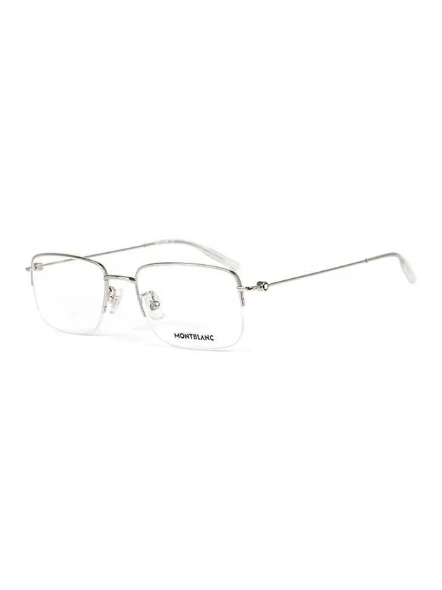 Rectangle Metal Eyeglasses Silver - MONTBLANC - BALAAN 2