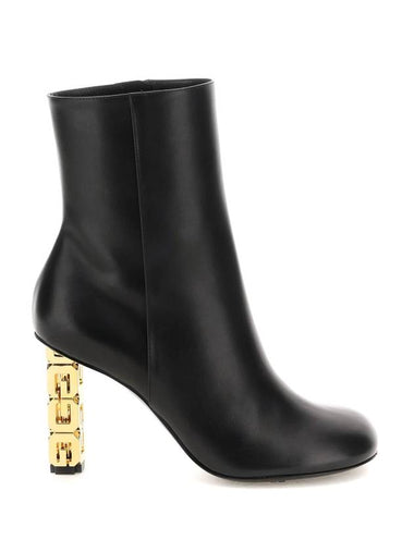 G Cube Leather Ankle Boots Black - GIVENCHY - BALAAN 1