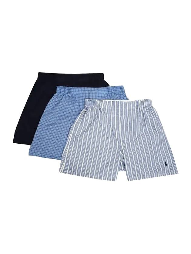 Men's Woven Cotton Trunks 3 Pack - POLO RALPH LAUREN - BALAAN 1