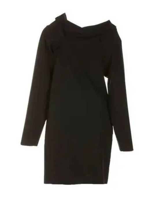 Abito Corto Boat Neck Short Dress Black - MAISON MARGIELA - BALAAN 2