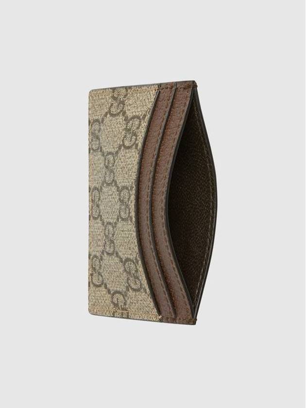 Ophidia GG Supreme Card Wallet Brown - GUCCI - BALAAN 3