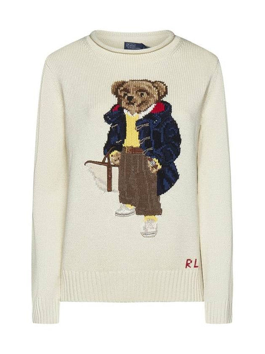 Cotton Bear Knit Top Cream - POLO RALPH LAUREN - BALAAN 2