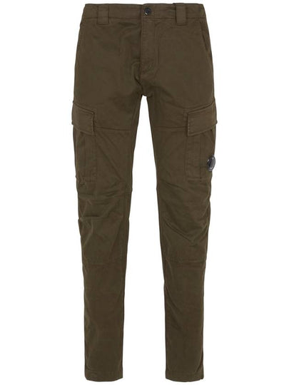 Stretch Sateen Ergonomic Lens Double Cargo Straight Pants Ivy Green - CP COMPANY - BALAAN 2