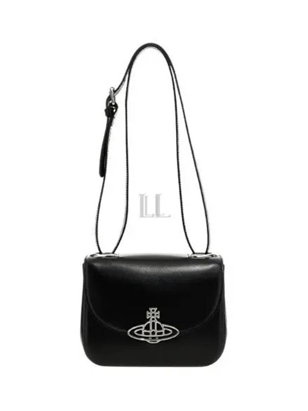 Linda Logo Plaque Cross Bag Black - VIVIENNE WESTWOOD - BALAAN 2