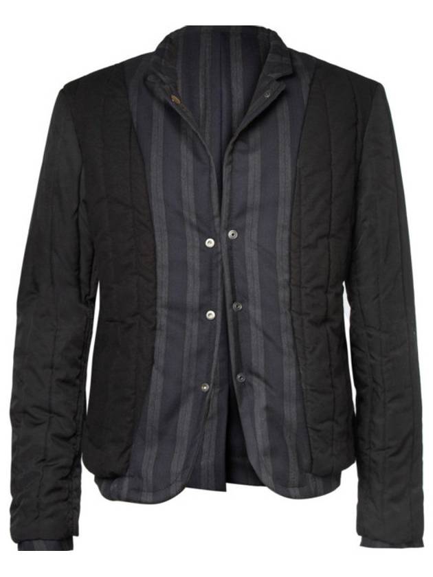 reversible padded stripped jacket - ANN DEMEULEMEESTER - BALAAN 5