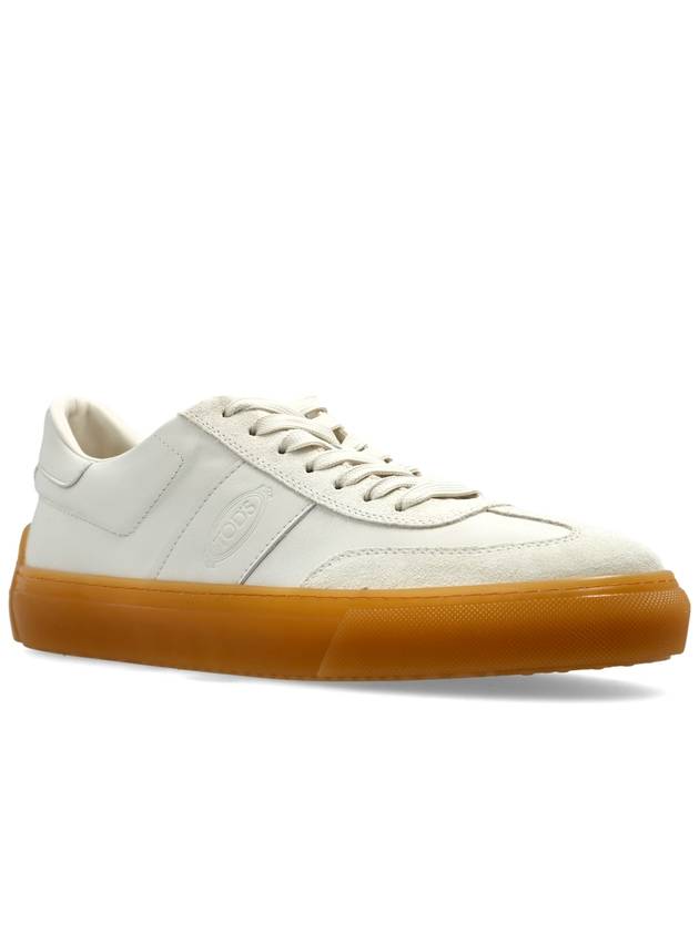 Tod’s Suede Sneakers, Men's, Cream - TOD'S - BALAAN 4