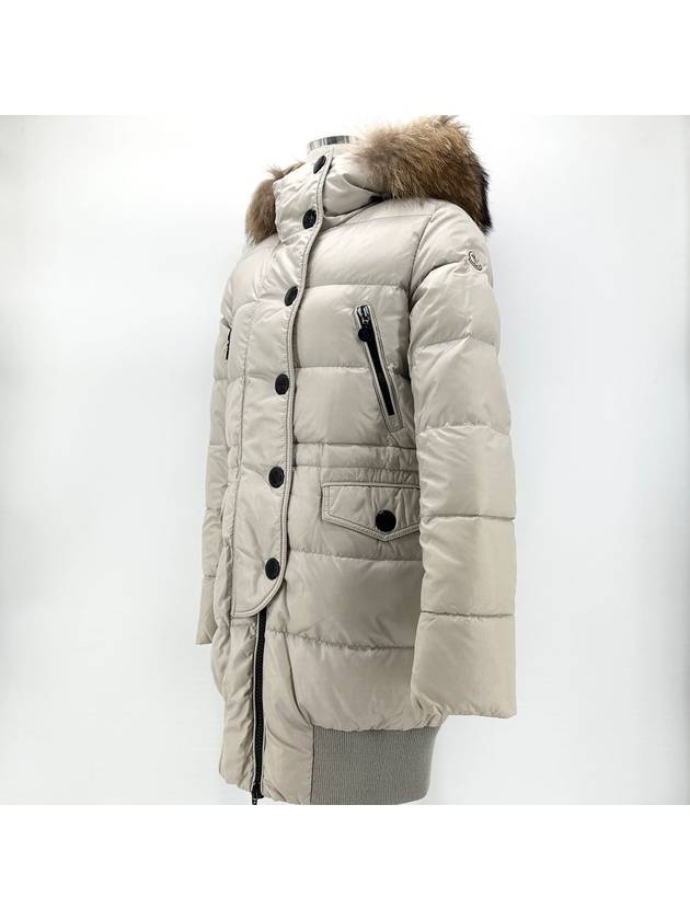 fur long padded jumper - MONCLER - BALAAN 1