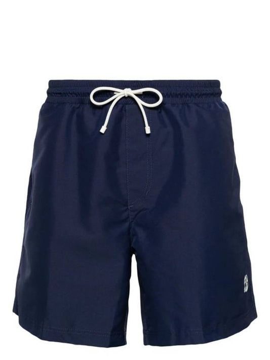 Logo Embroidery Swim Shorts Navy - BRUNELLO CUCINELLI - BALAAN 1