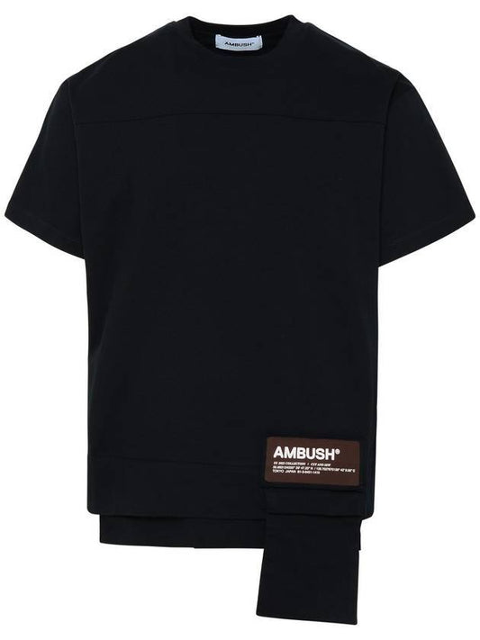 Men's Waist Pocket Short Sleeve T-Shirt Black Chocolate - AMBUSH - BALAAN.