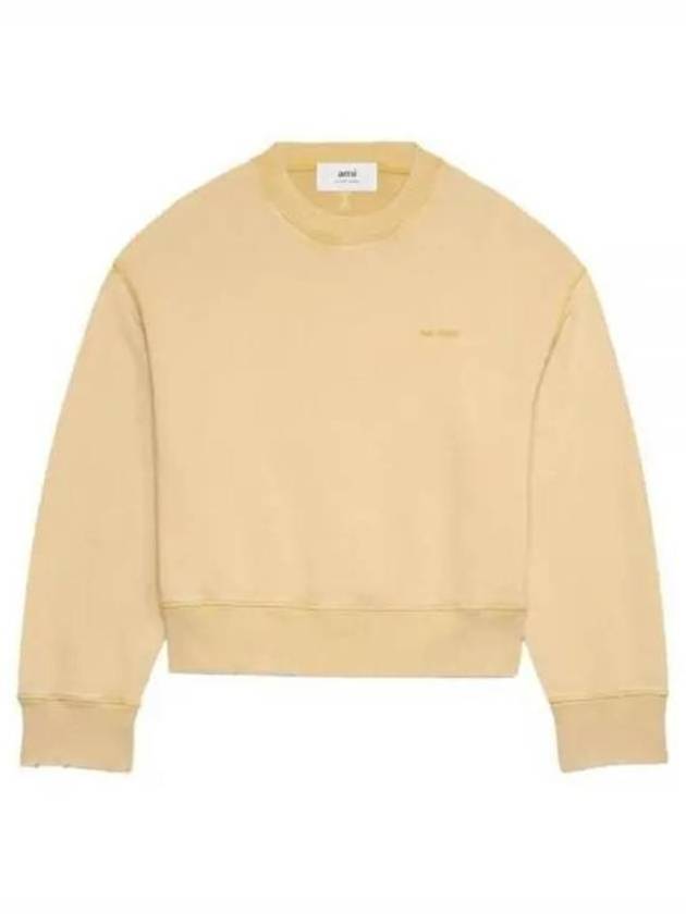 Fade Out Sweatshirt Vanilla Cream - AMI - BALAAN 1