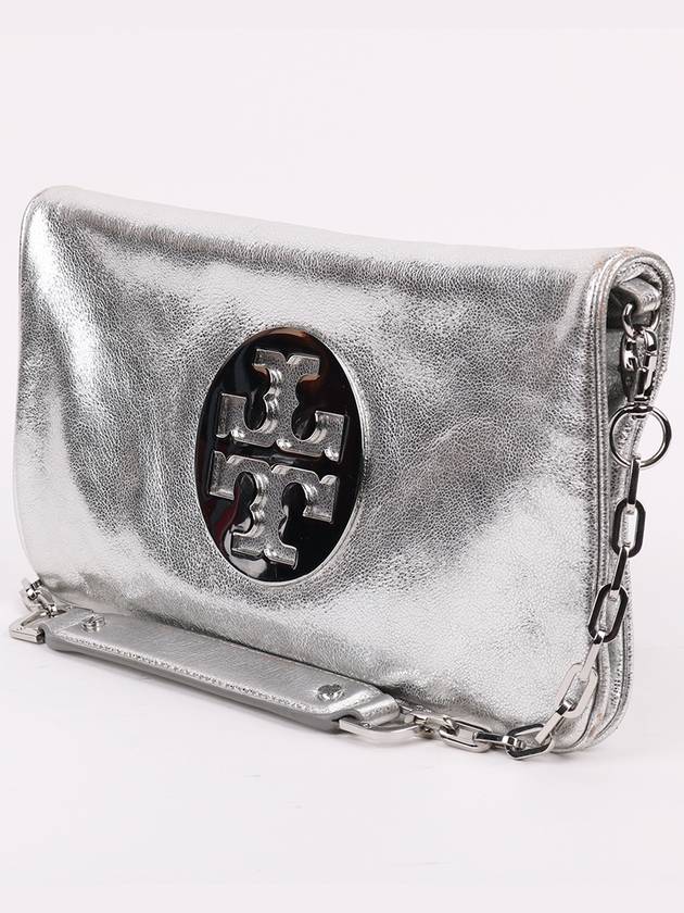 Amanda silver clutch and shoulder bag - TORY BURCH - BALAAN 3