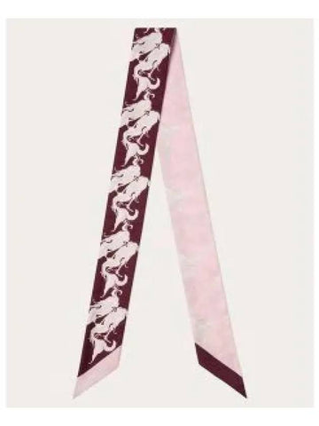 Metamorphosis Siren Silk Scarf Pink - VALENTINO - BALAAN 1