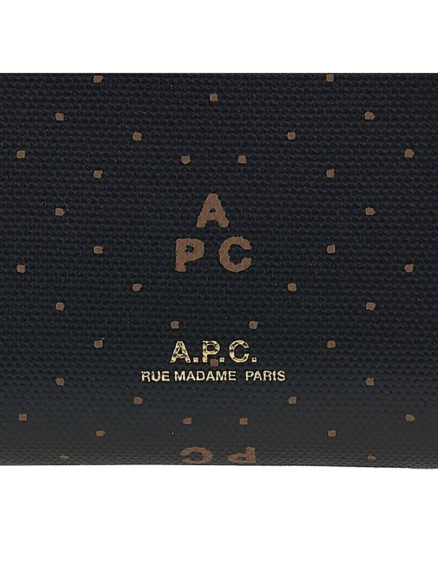 Demi-Lune Small Compact Card Wallet Black - A.P.C. - BALAAN 7