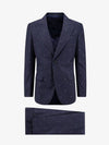 Embroider GG Motif Wool Suit Blue - GUCCI - BALAAN 1