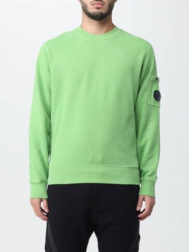 Lens Wappen Cotton Sweatshirt Green - CP COMPANY - BALAAN 1