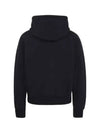 Heart Logo Cotton Hoodie Black - AMI - BALAAN 3